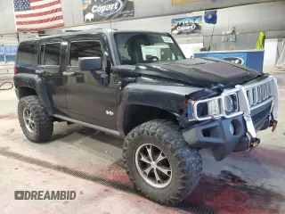 2006 Hummer H3 with VIN 5GTDN136468237702, listed as a Copart auction lot 80687264 with 284,169 mi miles and Salvage Title. Bid and sale history available at carsss.com. Image 4.