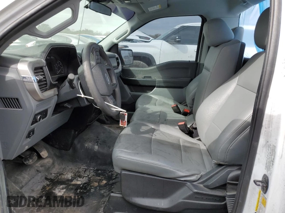 2021 Ford F-150 XL with VIN 1FTMF1C59MKF04988, listed as a Copart auction lot 45366475 with 68,839 mi miles and Salvage title. Bid and sale history available at DreamBid. Image 7.