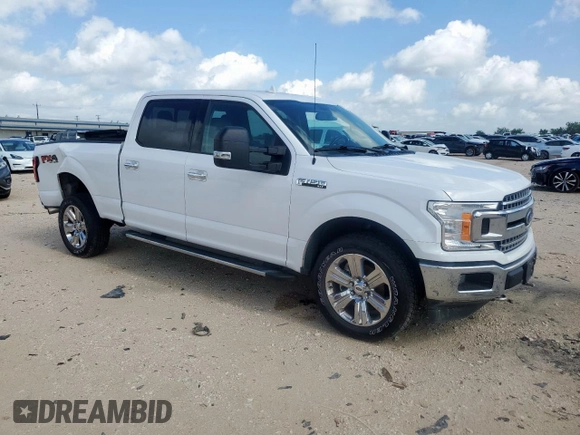 2018 Ford F-150 XL with VIN 1FTFW1E52JKE57028, listed as a Copart auction lot 61970095 with 95,475 mi miles and Salvage title. Bid and sale history available at DreamBid. Image 4.