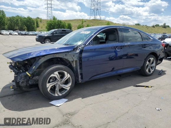2019 Honda Accord EX with VIN 1HGCV1F42KA047253, listed as a Copart auction lot 62895545 with 28,845 mi miles and Salvage title. Bid and sale history available at DreamBid. Image 1.