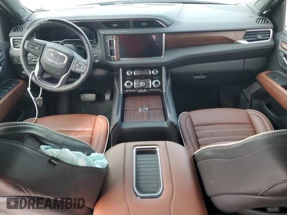 2023 GMC Yukon XL Denali Ultimate with VIN 1GKS2KKLXPR359582, listed as a Copart auction lot 72972284 with 24,366 mi miles and Salvage Title. Bid and sale history available at carsss.com. Image 8.