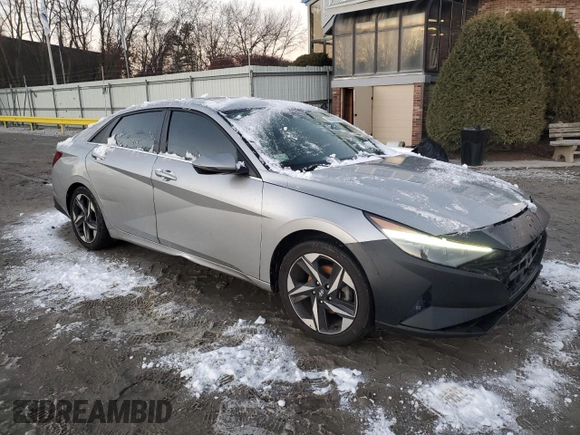 2021 Hyundai Elantra Limited with VIN 5NPLP4AG6MH024310, listed as a Copart auction lot 86559134 with 115,215 mi miles and Salvage Title. Bid and sale history available at DreamBid. Image 4.