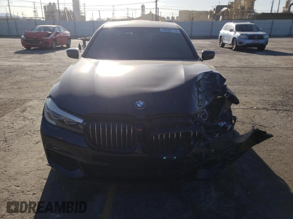 2019 BMW 7 Series 740i with VIN WBA7E2C55KB454137, listed as a Copart auction lot 40282713 with 42,654 mi miles. Bid and sale history available at carsss.com. Image 5.