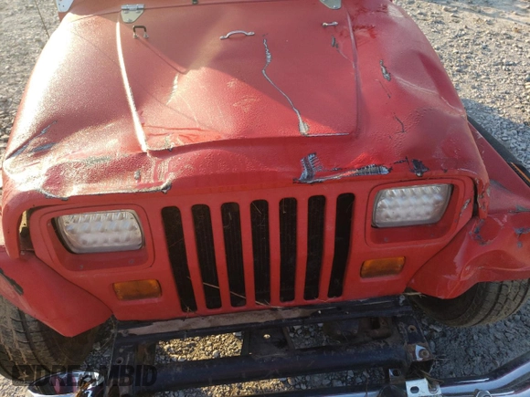 1990 Jeep Wrangler "S" with VIN 2J4FY19E9LJ539176, listed as a Copart auction lot 74684784 with 0 mi miles and Salvage Title. Bid and sale history available at carsss.com. Image 11.