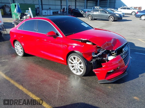2015 Audi A3 1.8T Premium Plus with VIN WAUCCGFFXF1021950, listed as a IAAI auction lot 41850779 with 80,375 mi miles. Bid and sale history available at carsss.com. Image 1.