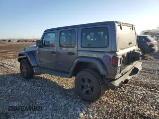 2018 Jeep Wrangler Unlimited Sahara with VIN 1C4HJXEN3JW197225, listed as a Copart auction lot 47319415 with 71,442 mi miles and Salvage Title. Bid and sale history available at carsss.com. Image 2.