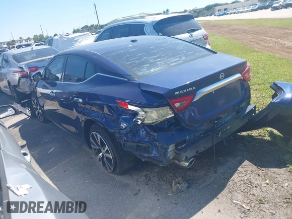 2017 Nissan Maxima SV with VIN 1N4AA6AP9HC414880, listed as a IAAI auction lot 41311227 with 54,570 mi miles and . Bid and sale history available at DreamBid. Image 3.