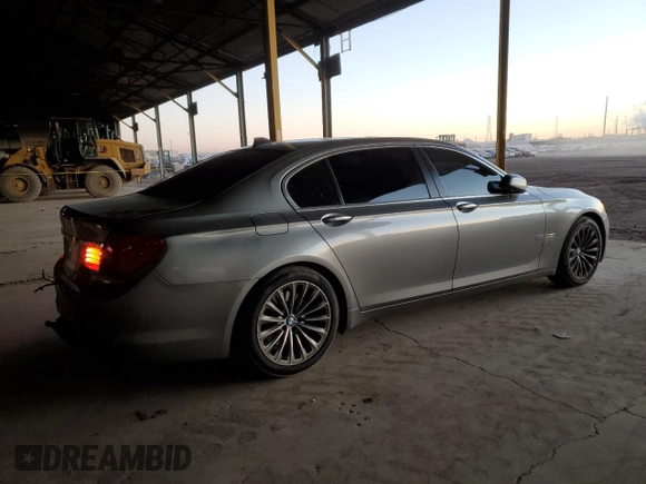2012 BMW 7 Series 740Li with VIN WBAKB4C5XCC575630, listed as a Copart auction lot 42646825 with 82,457 mi miles and Salvage Title. Bid and sale history available at carsss.com. Image 3.