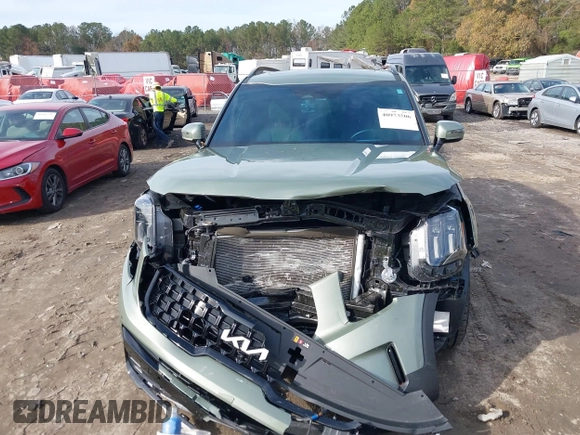 2024 Kia Telluride SX Prestige X-Pro with VIN 5XYP5DGC8RG459193, listed as a IAAI auction lot 40973506 with 10,541 mi miles and . Bid and sale history available at DreamBid. Image 12.