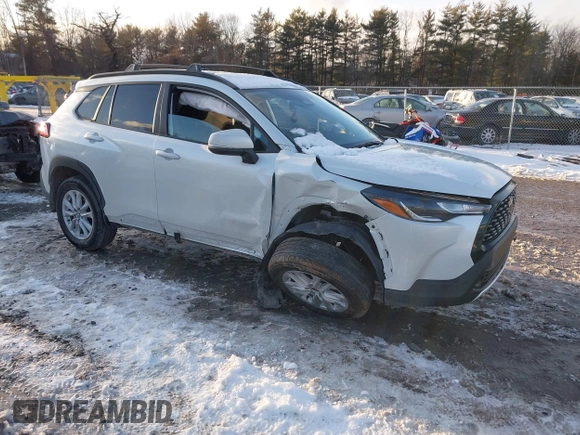 2024 Toyota Corolla Cross LE with VIN 7MUBAABG0RV097884, listed as a IAAI auction lot 41447543 with 8,396 mi miles and . Bid and sale history available at DreamBid. Image 1.