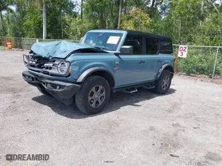 2022 Ford Bronco with VIN 1FMDE5BH9NLB83791, listed as a IAAI auction lot 42020801 with 26,141 mi miles. Bid and sale history available at carsss.com. Image 2.