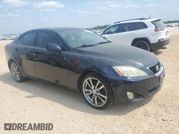 2008 Lexus IS with VIN JTHBK262885082029, listed as a Copart auction lot 53275535 with 237,252 mi miles and Salvage Title. Bid and sale history available at carsss.com. Image 4.