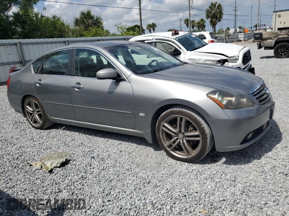 2007 Infiniti M Sport with VIN JNKAY01E37M309888, listed as a Copart auction lot 55955235 with 136,996 mi miles and Salvage title. Bid and sale history available at DreamBid. Image 4.