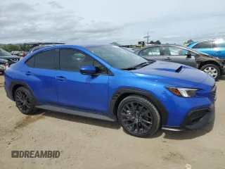 2023 Subaru WRX Premium with VIN JF1VBAF65P9824749, listed as a Copart auction lot 52210825 with 4,965 mi miles and Salvage title. Bid and sale history available at DreamBid. Image 4.