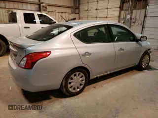 2014 Nissan Versa SV with VIN 3N1CN7AP4EK462163, listed as a Copart auction lot 50093255 with 46,680 mi miles and Salvage Title. Bid and sale history available at DreamBid. Image 3.