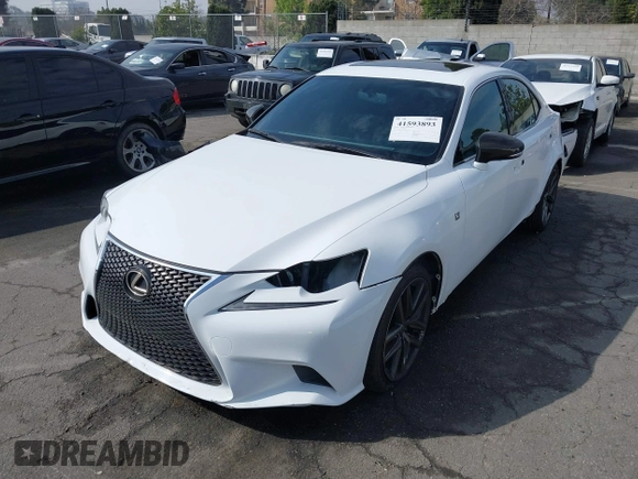2015 Lexus IS 250 with VIN JTHCF1D2XF5021803, listed as a IAAI auction lot 41593893 with 109,086 mi miles. Bid and sale history available at carsss.com. Image 18.