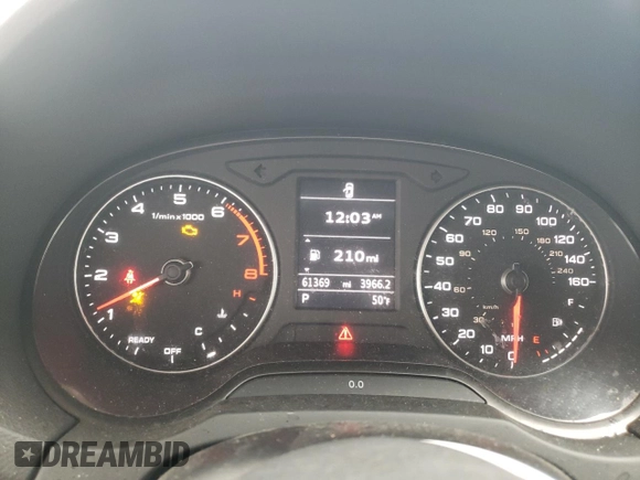 2018 Audi A3 Sedan Premium with VIN WAUAUGFF4J1035873, listed as a Copart auction lot 41270904 with 61,369 mi miles. Bid and sale history available at carsss.com. Image 9.
