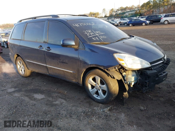 2005 Toyota Sienna XLE with VIN 5TDZA22C75S346316, listed as a IAAI auction lot 41750062 with 238,844 mi miles and . Bid and sale history available at DreamBid. Image 1.