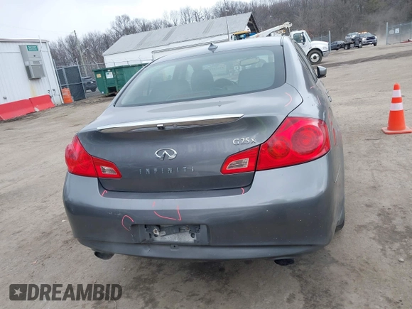 2011 Infiniti G25 x with VIN JN1DV6AR1BM653907, listed as a IAAI auction lot 41628344 with 158,949 mi miles. Bid and sale history available at carsss.com. Image 16.
