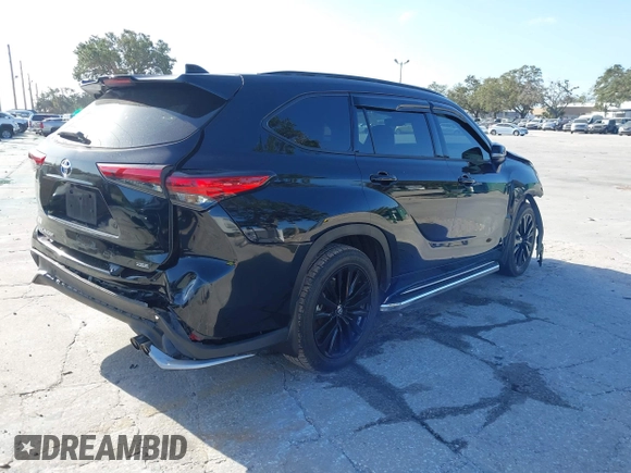 2023 Toyota Highlander L with VIN 5TDKDRAH3PS520691, listed as a IAAI auction lot 40677236 with 37,109 mi miles and . Bid and sale history available at DreamBid. Image 4.