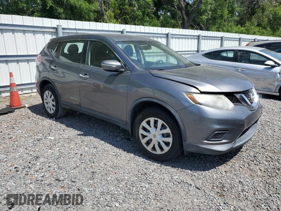 2015 Nissan Rogue SV with VIN KNMAT2MV0FP563384, listed as a Copart auction lot 53800135 with 107,395 mi miles and Clean Title. Bid and sale history available at carsss.com. Image 4.