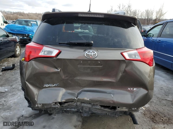 2015 Toyota RAV4 XLE with VIN JTMWFREV5FD068913, listed as a Copart auction lot 89011615 with 106,169 mi miles and Salvage Title. Bid and sale history available at carsss.com. Image 6.