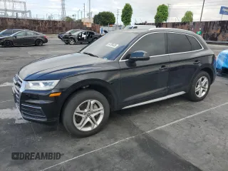 2018 Audi Q5 Premium Plus with VIN WA1BNAFY3J2024855, listed as a Copart auction lot 54789435 with 111,261 mi miles and Salvage title. Bid and sale history available at DreamBid. Image 1.