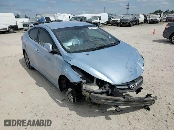 2013 Hyundai Elantra Limited with VIN KMHDH4AE3DU773485, listed as a Copart auction lot 53815265 with Not Provided miles and Salvage Title. Bid and sale history available at DreamBid. Image 11.