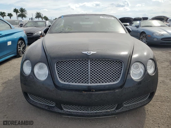 2007 Bentley Continental GT with VIN SCBDR33W97C047421, listed as a Copart auction lot 76142034 with NaN miles and Salvage Title. Bid and sale history available at carsss.com. Image 5.