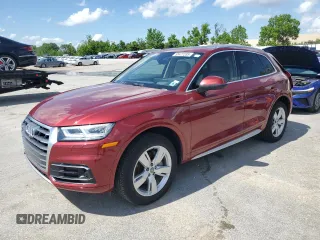 2019 Audi Q5 Prestige with VIN WA1CNAFY4K2023638, listed as a Copart auction lot 55477235 with 78,627 mi miles and Salvage title. Bid and sale history available at DreamBid. Image 1.