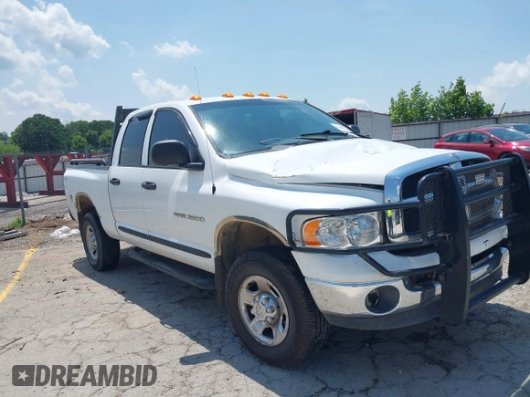 2005 Dodge 2500 SLT with VIN 3D7KS28C75G741624, listed as a IAAI auction lot 42435628 with 309,649 mi miles and . Bid and sale history available at DreamBid. Image 1.