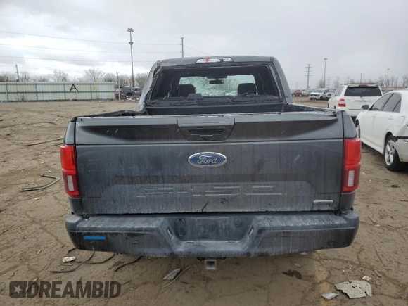 2020 Ford F-150 XL with VIN 1FTEW1E41LFB46351, listed as a Copart auction lot 52606835 with 62,158 mi miles and Salvage title. Bid and sale history available at DreamBid. Image 6.