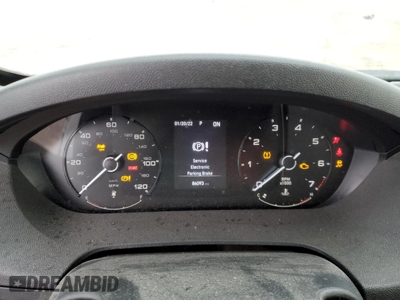 2023 Ram ProMaster Cargo with VIN 3C6LRVDG9PE535246, listed as a Copart auction lot 45709465 with 86,093 mi miles and Salvage Title. Bid and sale history available at DreamBid. Image 9.