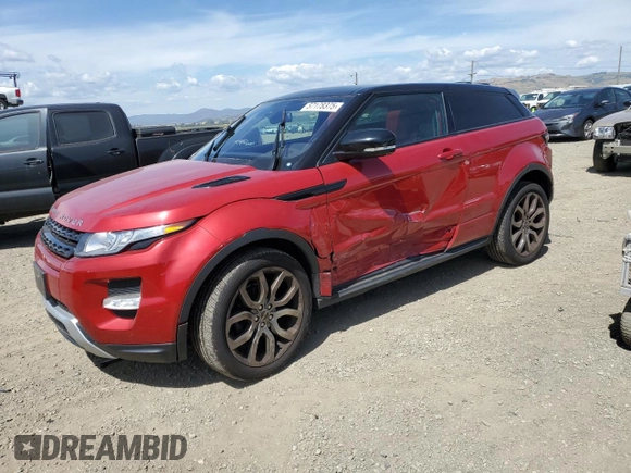 2012 Land Rover Range Rover Evoque Dynamic Premium with VIN SALVT1BG4CH000496, listed as a Copart auction lot 57178375 with 60,247 mi miles and Salvage title. Bid and sale history available at DreamBid. Image 1.