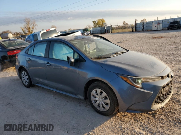 2020 Toyota Corolla L with VIN 5YFDPRAE0LP068384, listed as a Copart auction lot 82565554 with 61,431 mi miles and Salvage Title. Bid and sale history available at carsss.com. Image 4.