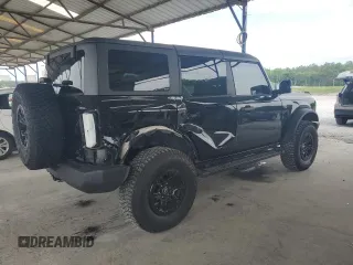 2022 Ford Bronco with VIN 1FMEE5DP5NLB41837, listed as a Copart auction lot 55476425 with 24,012 mi miles and Salvage title. Bid and sale history available at DreamBid. Image 3.
