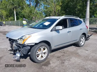 2011 Nissan Rogue SV with VIN JN8AS5MT4BW162234, listed as a IAAI auction lot 41824800 with 278,655 mi miles. Bid and sale history available at carsss.com. Image 2.