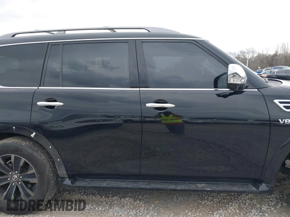 2019 Nissan Armada Platinum with VIN JN8AY2NE8K9755381, listed as a IAAI auction lot 41440130 with 137,026 mi miles. Bid and sale history available at carsss.com. Image 13.