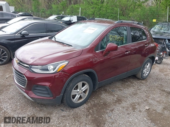 2017 Chevrolet Trax LT with VIN 3GNCJLSB0HL250919, listed as a IAAI auction lot 42092001 with 101,920 mi miles. Bid and sale history available at carsss.com. Image 2.