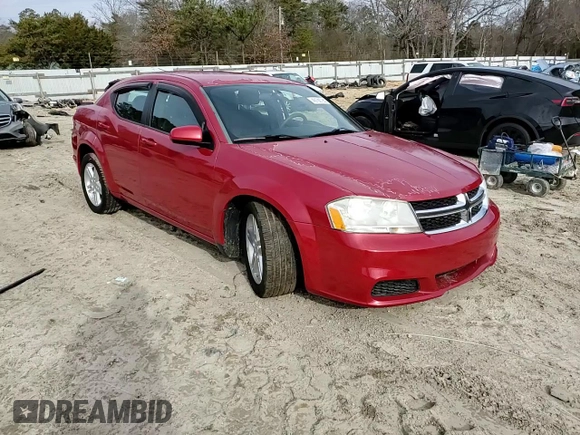 2012 Dodge Avenger SXT z VIN 1C3CDZCB2CN165482, wystawiony jako Copart lot #45160195 z przebiegiem 56 082 mil mil oraz Nie do naprawy • Non repairable. Historia ofert i sprzedaży dostępna na DreamBid. Obrazek 10.