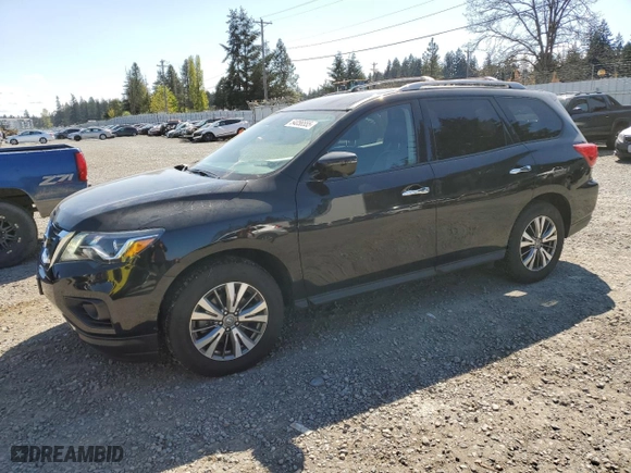 2018 Nissan Pathfinder SL with VIN 5N1DR2MM4JC630082, listed as a Copart auction lot 54056555 with 56,728 mi miles and Clean Title. Bid and sale history available at carsss.com. Image 1.