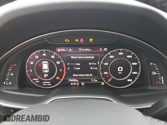 2019 Audi Q7 Premium Plus z VIN WA1LAAF75KD006144, wystawiony jako Copart lot #57256785 z przebiegiem 70 690 mil mil oraz Szkody całkowita. Historia ofert i sprzedaży dostępna na DreamBid. Obrazek 9.