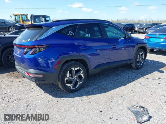 2023 Hyundai Tucson SEL with VIN 5NMJFCAE9PH172567, listed as a IAAI auction lot 41995121 with 23,638 mi miles. Bid and sale history available at carsss.com. Image 4.