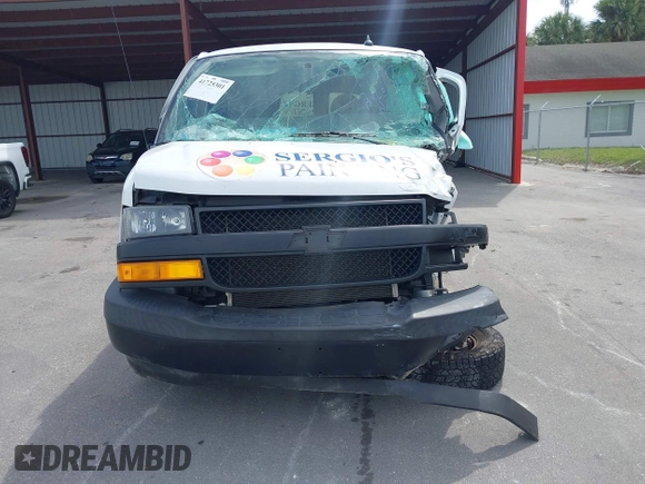 2020 Chevrolet Express Cargo with VIN 1GCWGBFP7L1118907, listed as a IAAI auction lot 41725301 with 83,978 mi miles and . Bid and sale history available at DreamBid. Image 11.