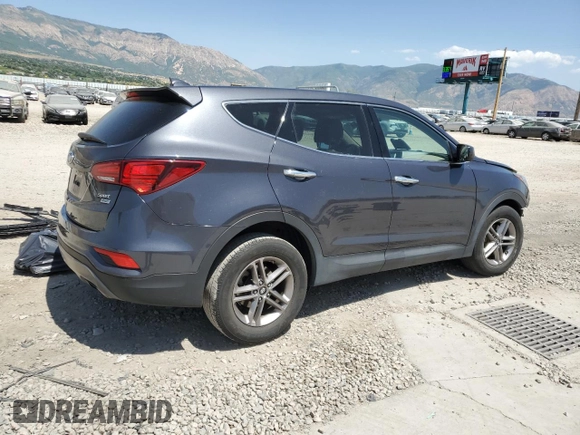 2017 Hyundai Santa Fe 2.4L with VIN 5XYZTDLB7HG452021, listed as a Copart auction lot 62024935 with 106,906 mi miles and Salvage title. Bid and sale history available at DreamBid. Image 3.