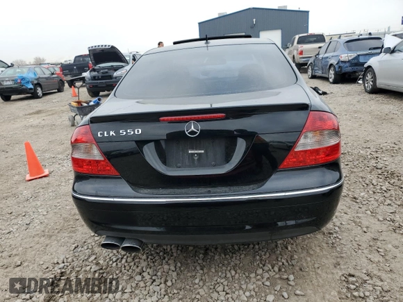 2007 Mercedes-Benz CLK-Class 5.5L with VIN WDBTJ72H47F211102, listed as a Copart auction lot 87902155 with 35,707 mi miles and Salvage Title. Bid and sale history available at carsss.com. Image 6.