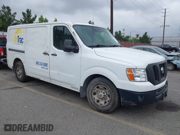 2012 Nissan NV S with VIN 1N6BF0KL6CN104110, listed as a IAAI auction lot 42118153 with 382,169 mi miles. Bid and sale history available at carsss.com. Image 1.
