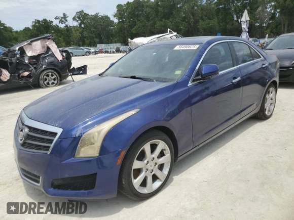 2013 Cadillac ATS z VIN 1G6AA5RX6D0170967, wystawiony jako Copart lot #58327225 z przebiegiem 142 029 mil mil oraz Czysty tytuł • Clean title. Historia ofert i sprzedaży dostępna na DreamBid. Obrazek 1.