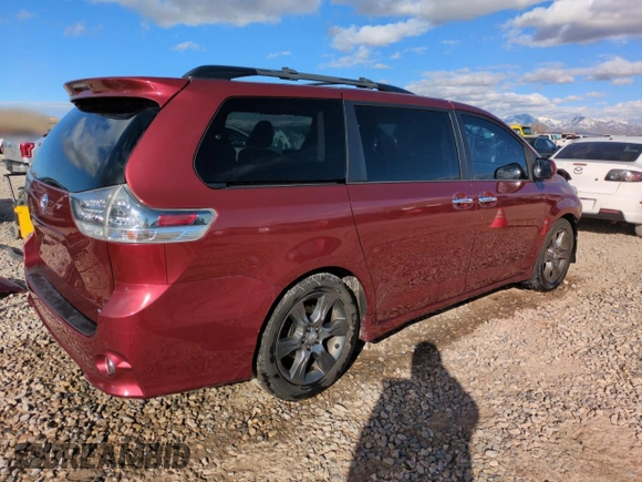 2015 Toyota Sienna SE with VIN 5TDXK3DC8FS688561, listed as a Copart auction lot 46541245 with 73,653 mi miles and Salvage Title. Bid and sale history available at carsss.com. Image 3.