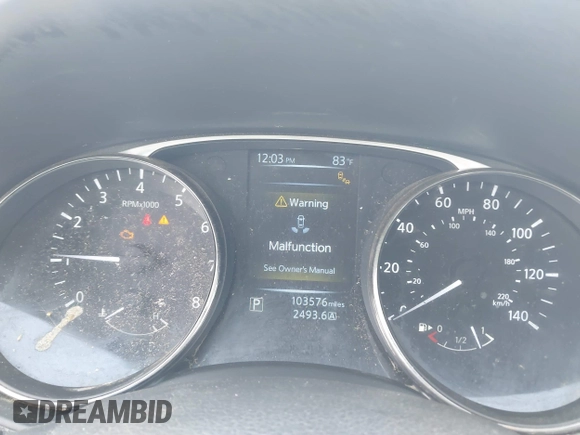 2016 Nissan Rogue S with VIN KNMAT2MT7GP595135, listed as a IAAI auction lot 41807286 with 103,576 mi miles and . Bid and sale history available at DreamBid. Image 7.